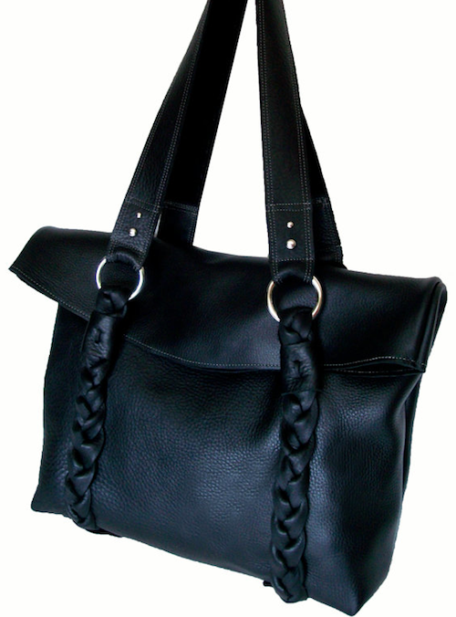 Black  leather handbag